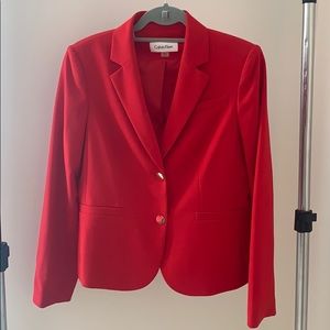 Calvin Klein Red Blazer